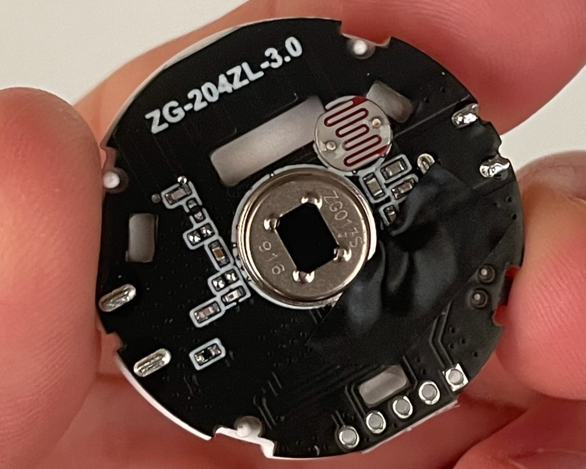 ZG-204ZL LED diode covered with electrical tape